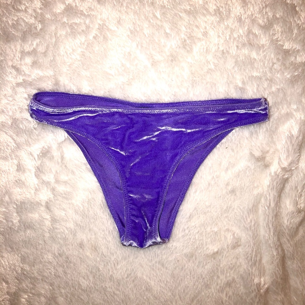 Triangl Elle Purple Velvet Bikini Bottoms
